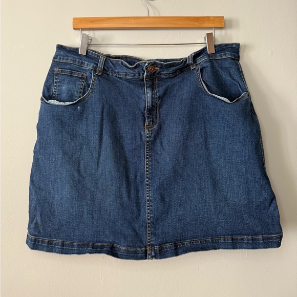 Faded Glory Pants - Faded Glory Blue Denim A-Line Skort – Women’s Size 18